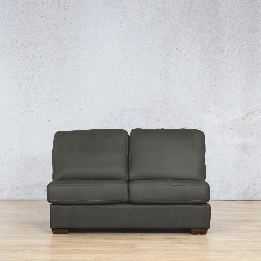 Stanford 2 Seater Leather Armless Couch
