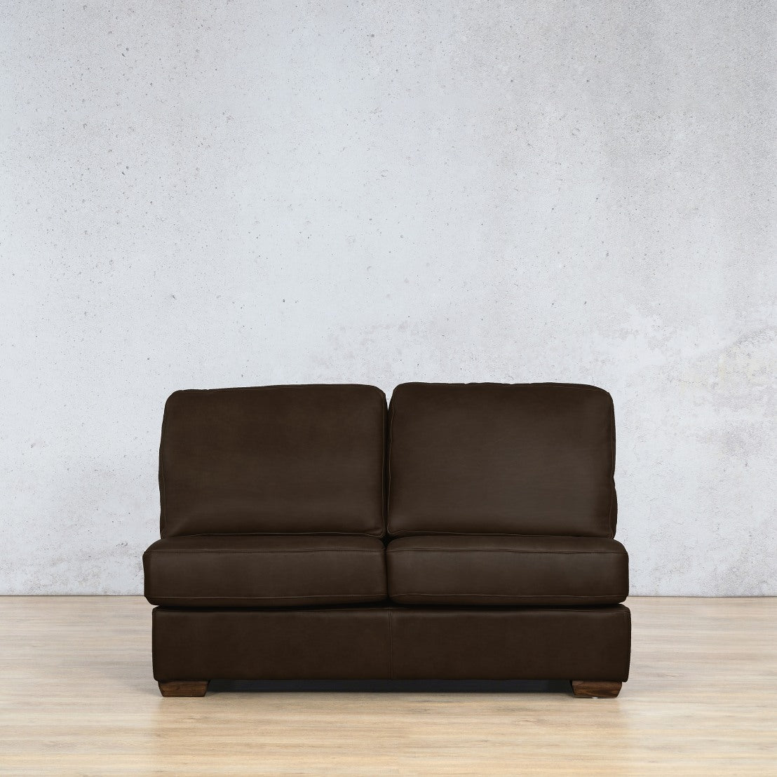 Stanford 2 Seater Leather Armless Couch