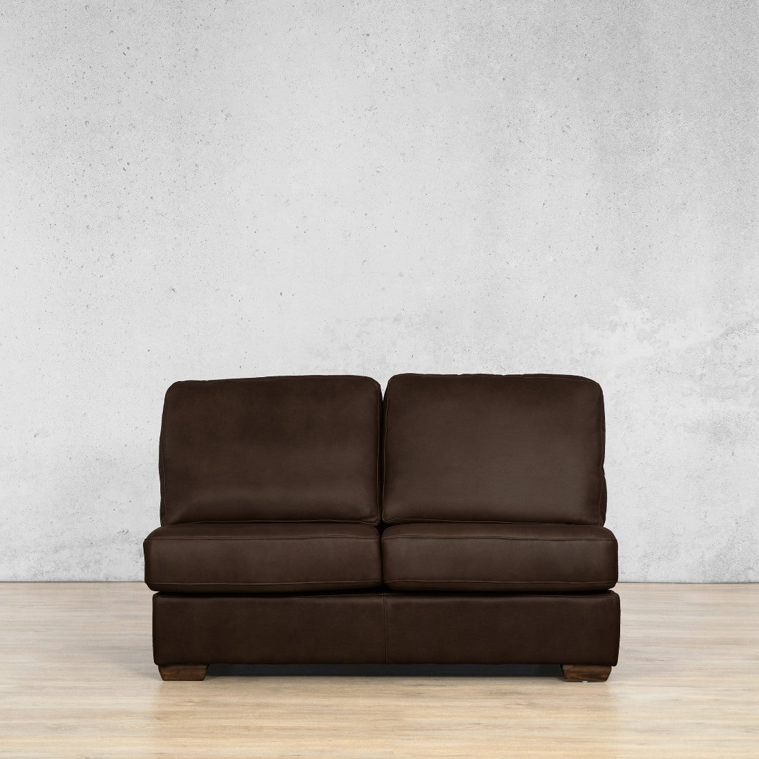 Stanford 2 Seater Leather Armless Couch