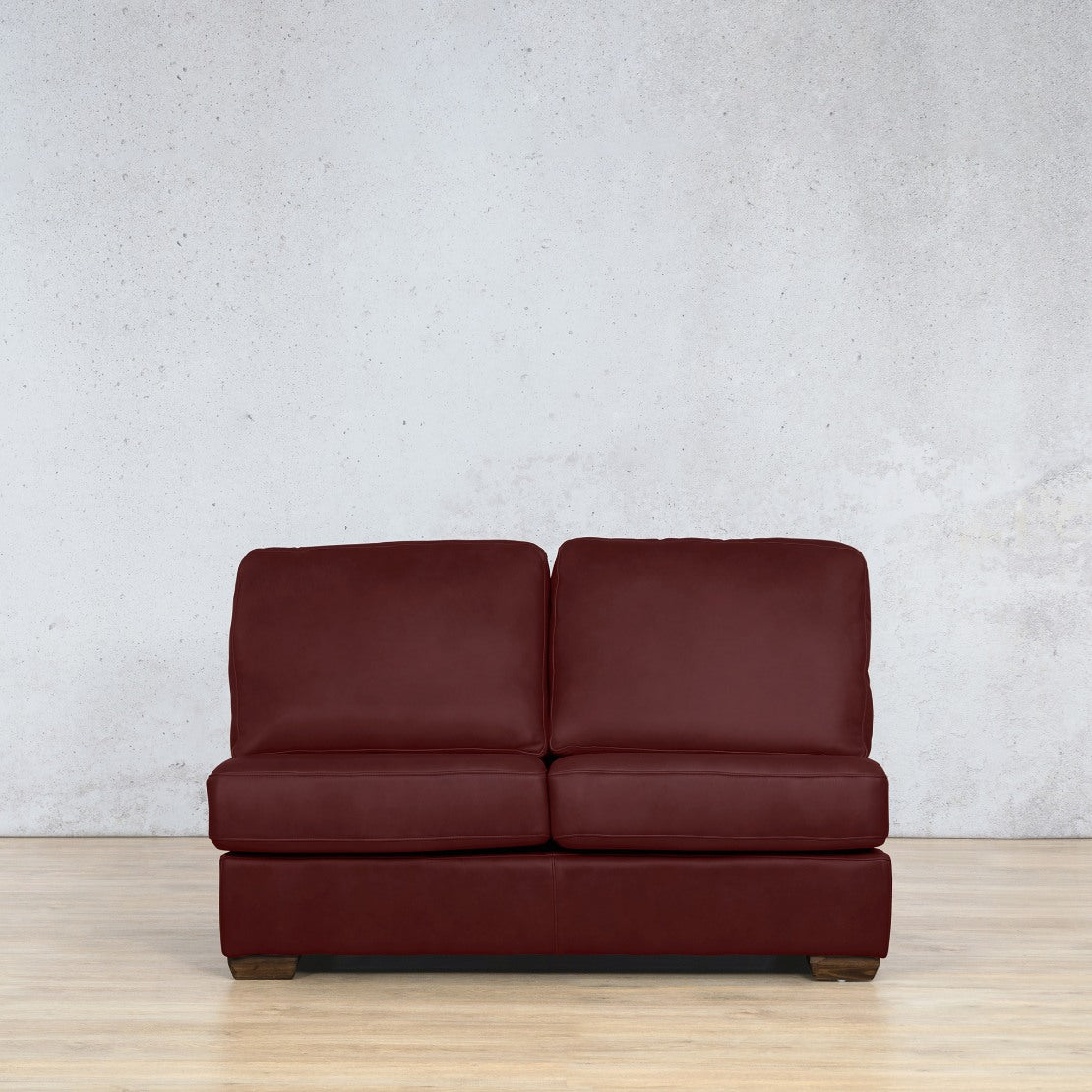 Stanford 2 Seater Leather Armless Couch