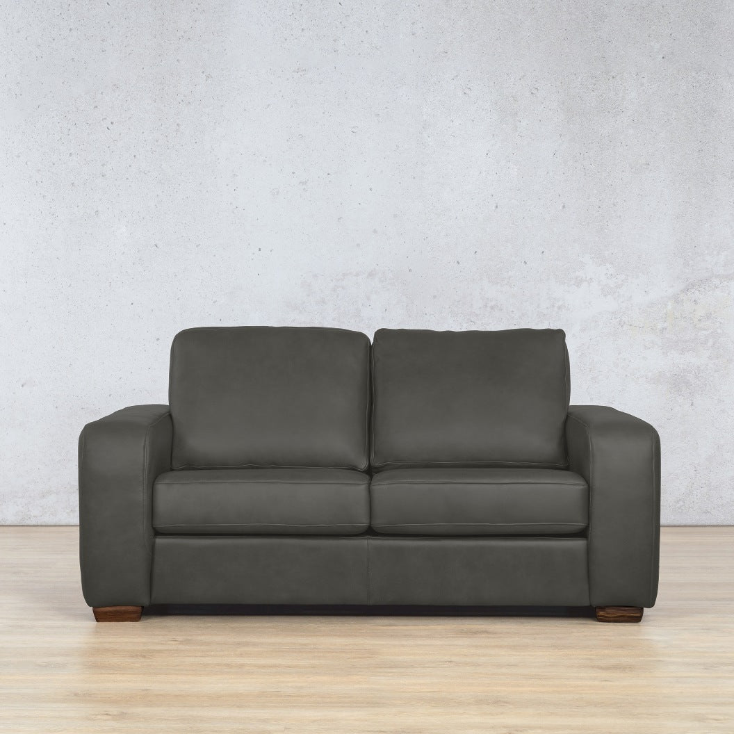 Stanford 2 Seater Leather Sofa Czar Anthracite 