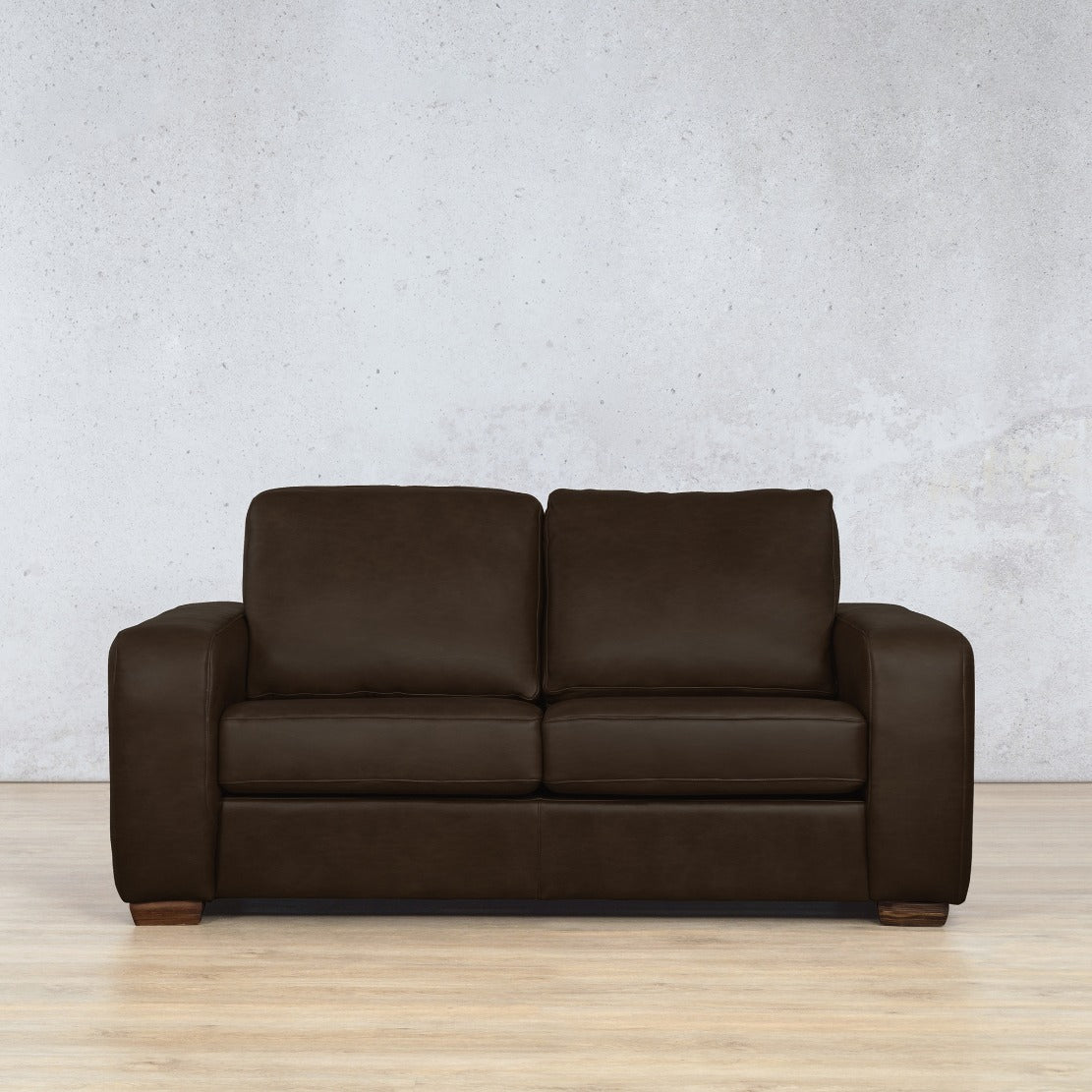 Stanford  2 Seater Leather Sofa Czar Chocolate