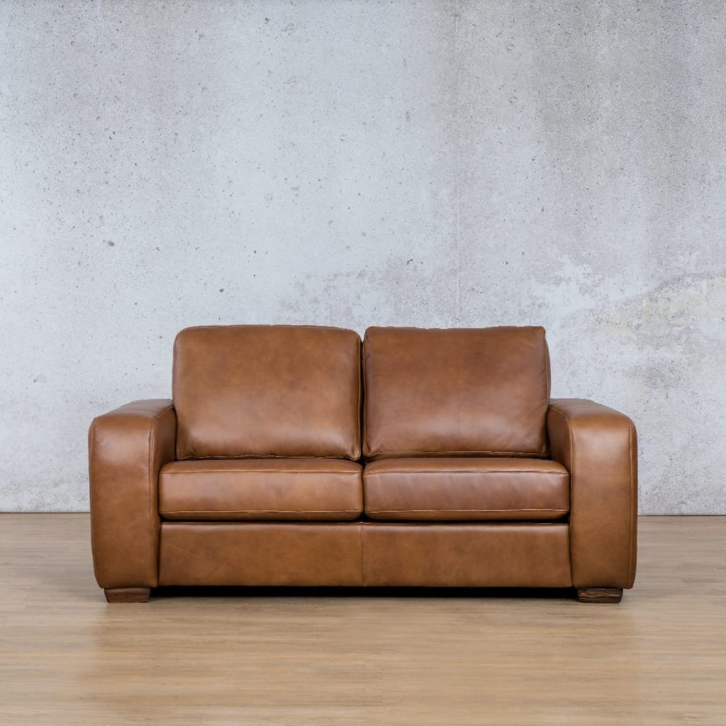 Stanford 2-seater Leather Sofa in Czar Pecan Leather Gallery czar-pecan