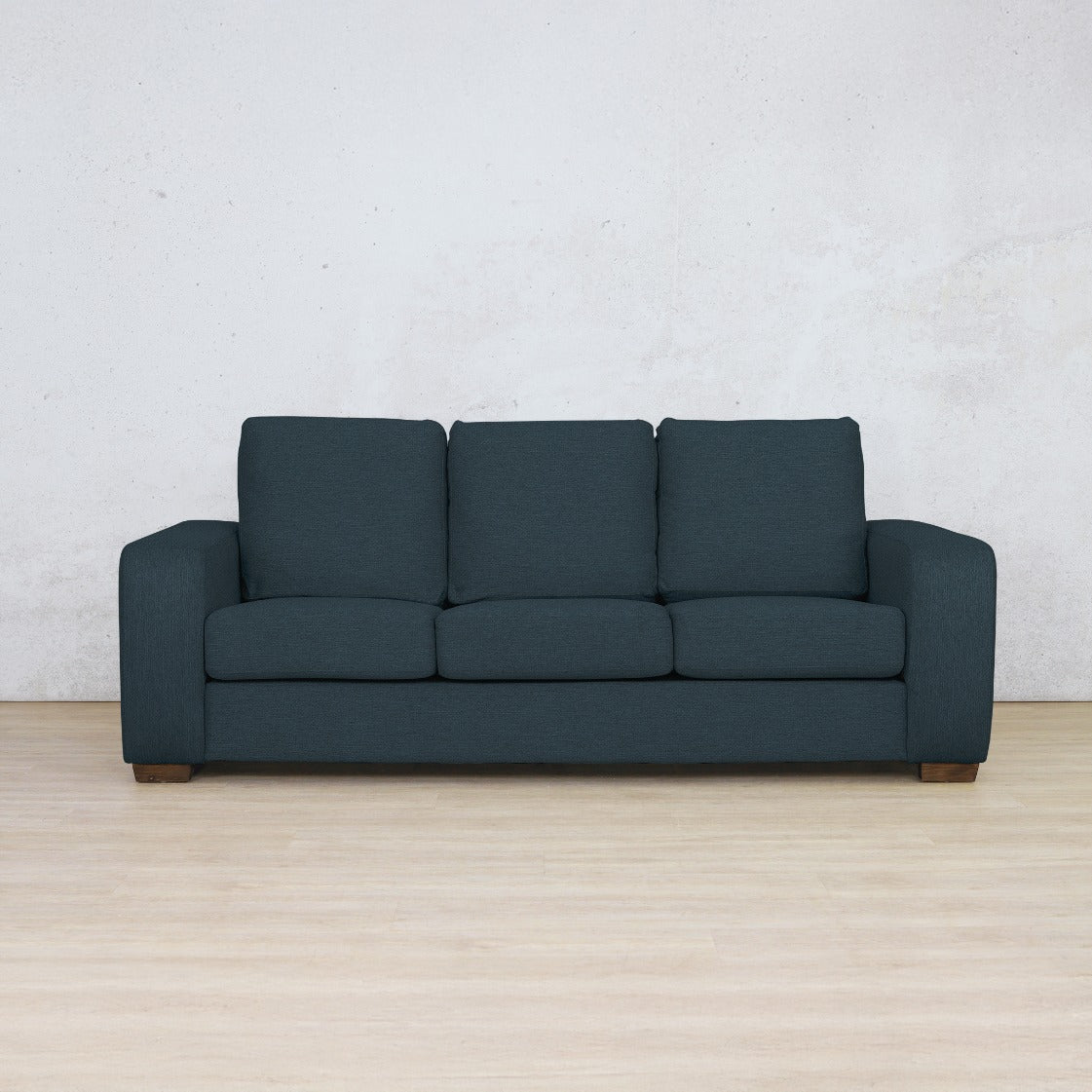 stanford 3 seater fabric sofa air force blue 