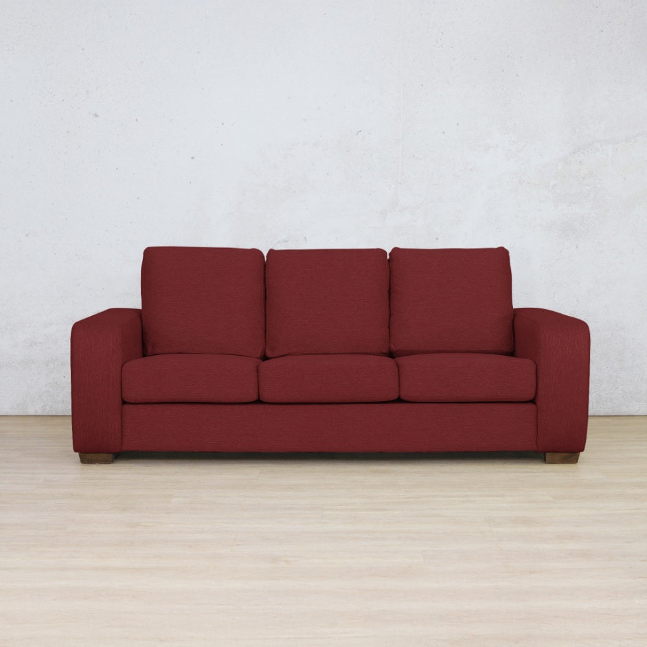 stanford Fabric 3 seater fabric sofa kenya red 