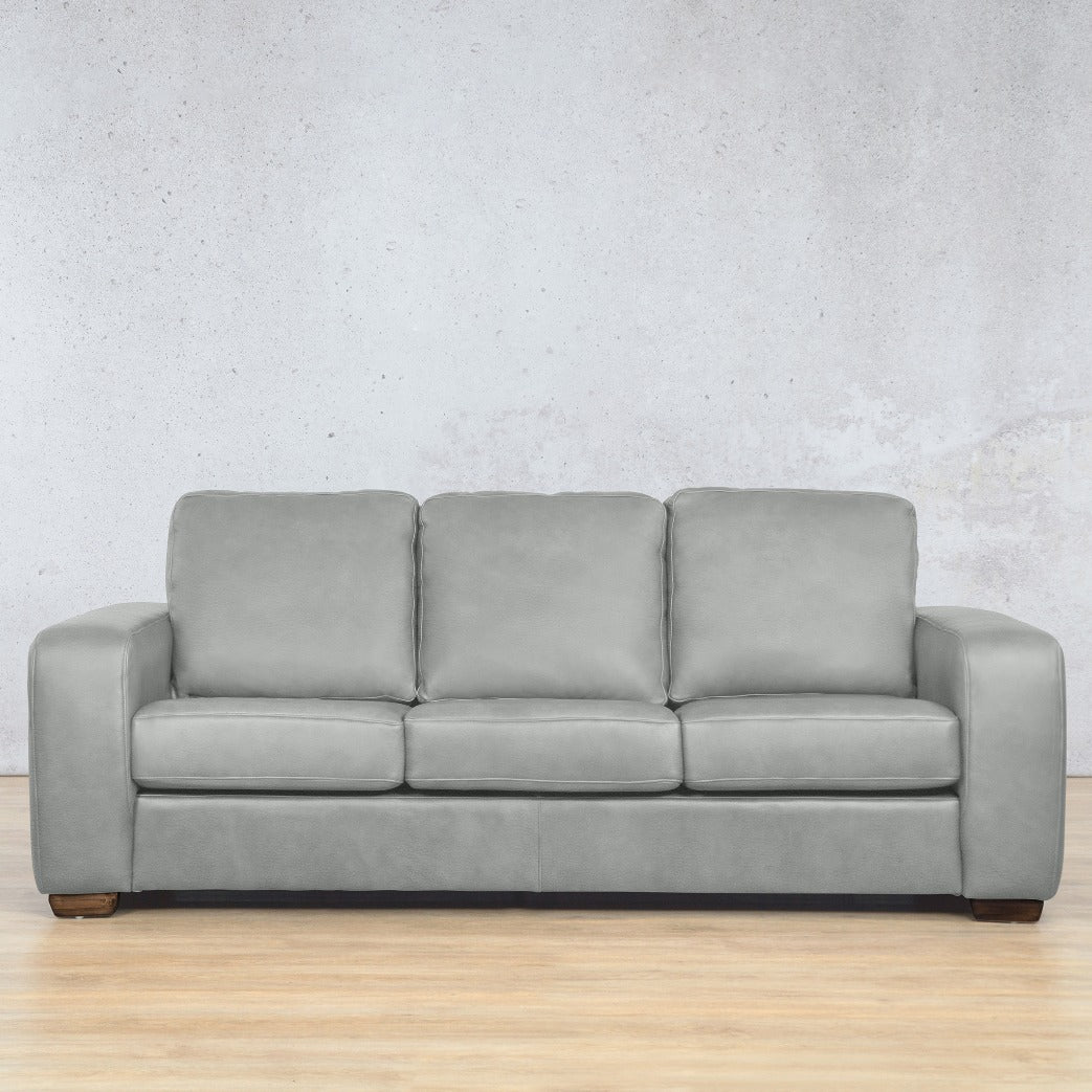 Stanford 3 Seater Leather Sofa Leather Sofa Leather Gallery Manatee Grey