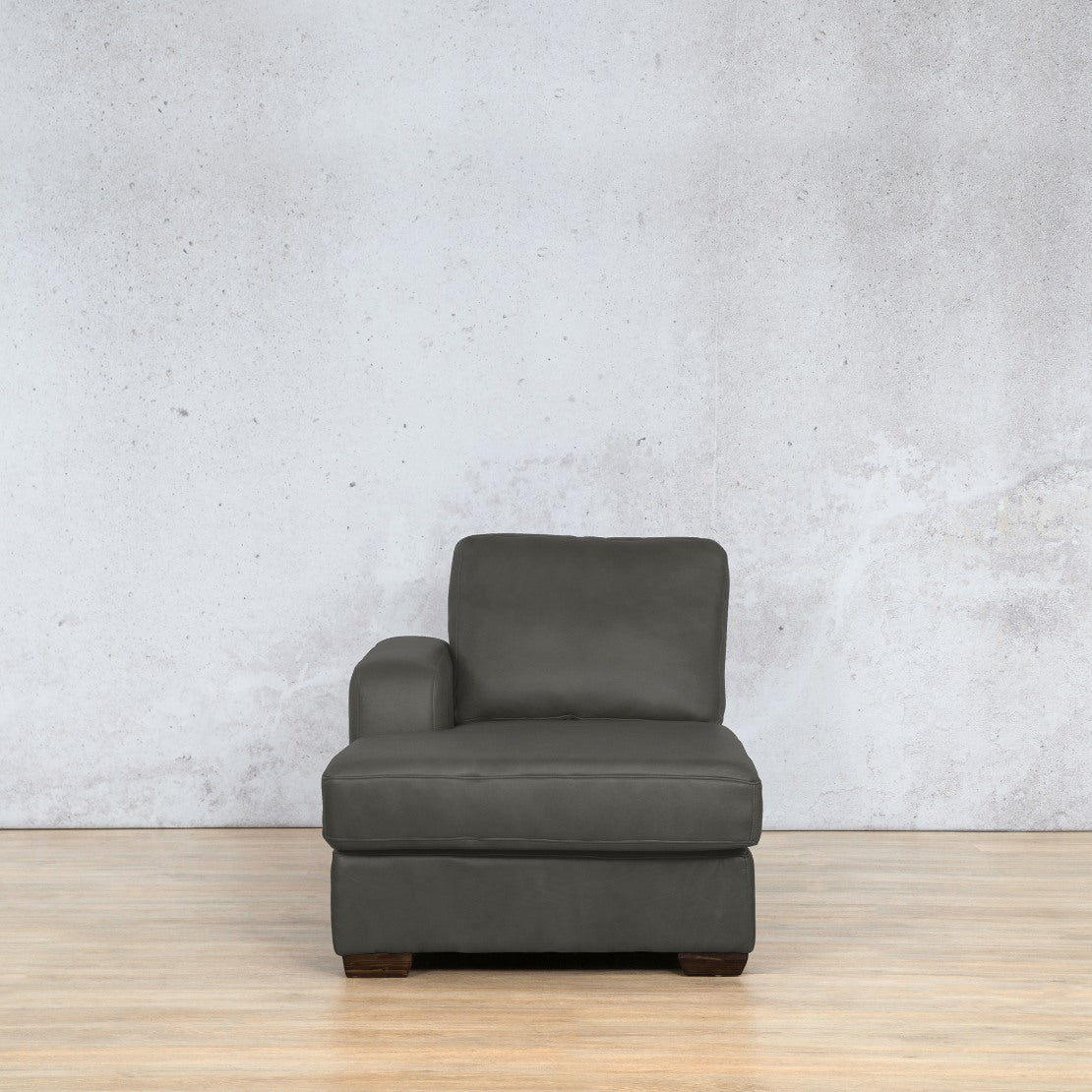 Stanford Leather Chaise LHF Leather Corner Sofa Leather Gallery Czar Anthracite