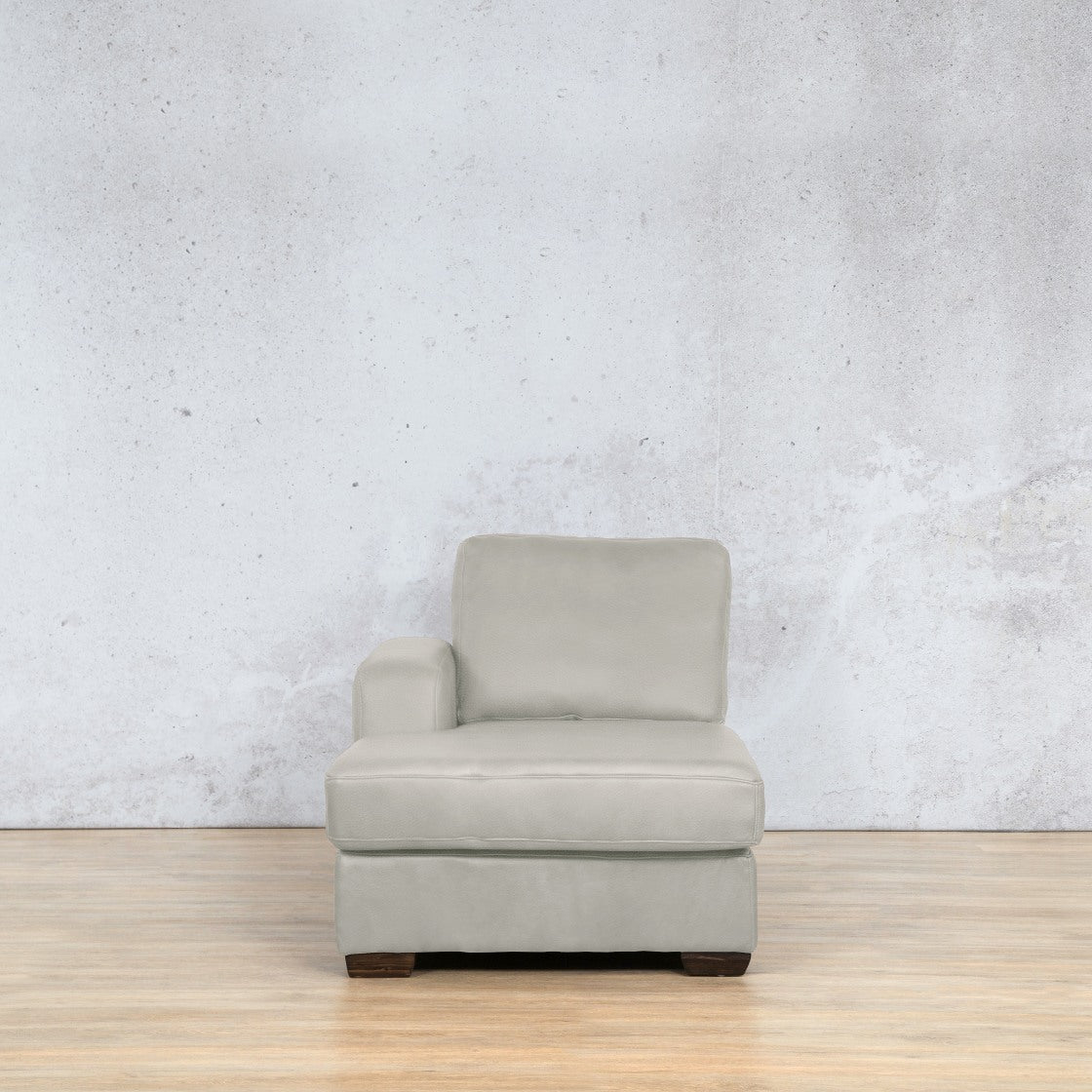 Stanford Leather Chaise LHF Leather Corner Sofa Leather Gallery Manatee Beige