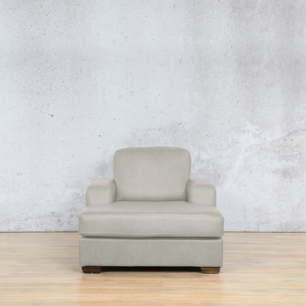 Stanford Leather Chaise - 2 Arms