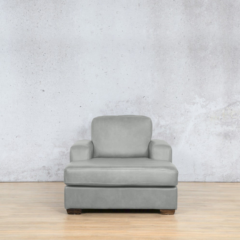 Stanford Leather Chaise - 2 Arms