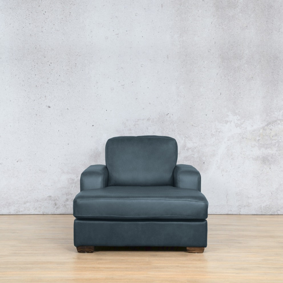 Stanford Leather Chaise - 2 Arms