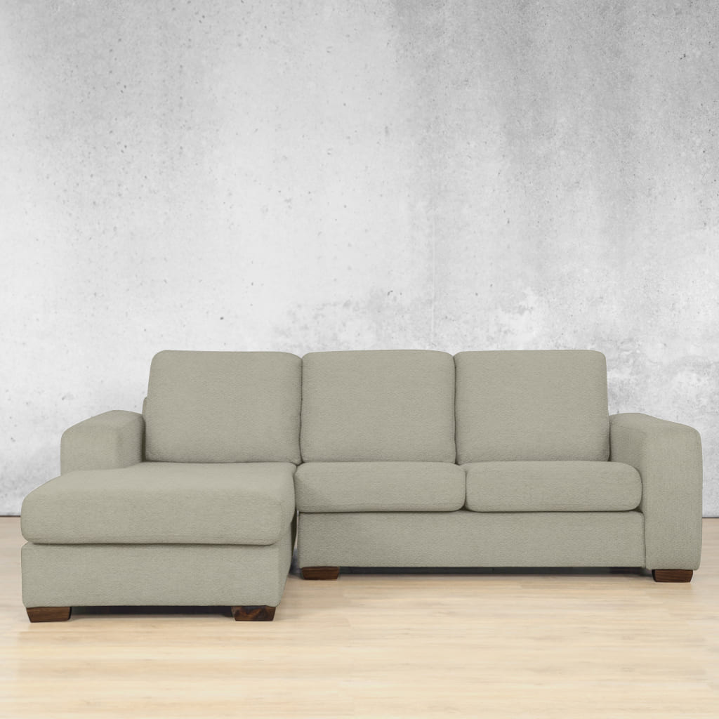 Stanford Fabric Sofa Chaise - LHF Fabric Sofa Leather Gallery Kenya Beige