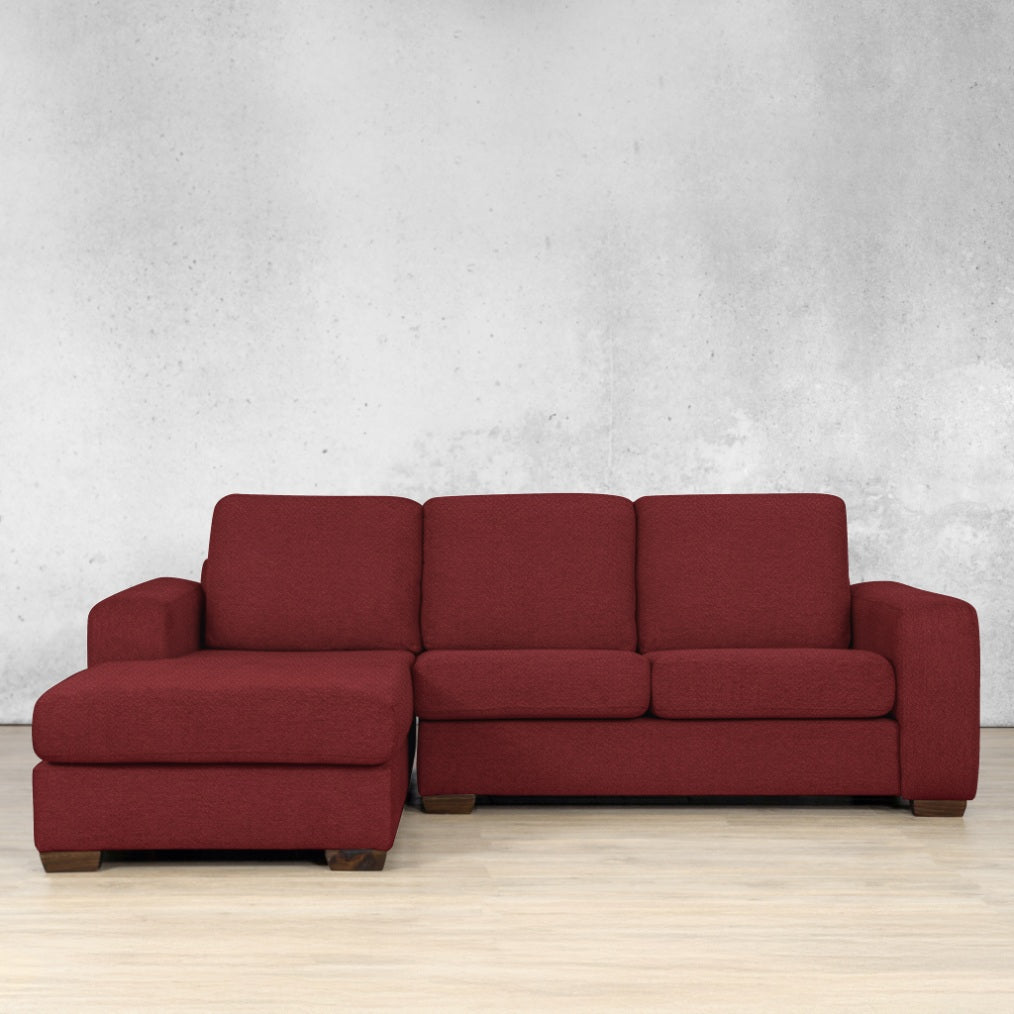 stanford Fabric chaise sectional lhf kenya red