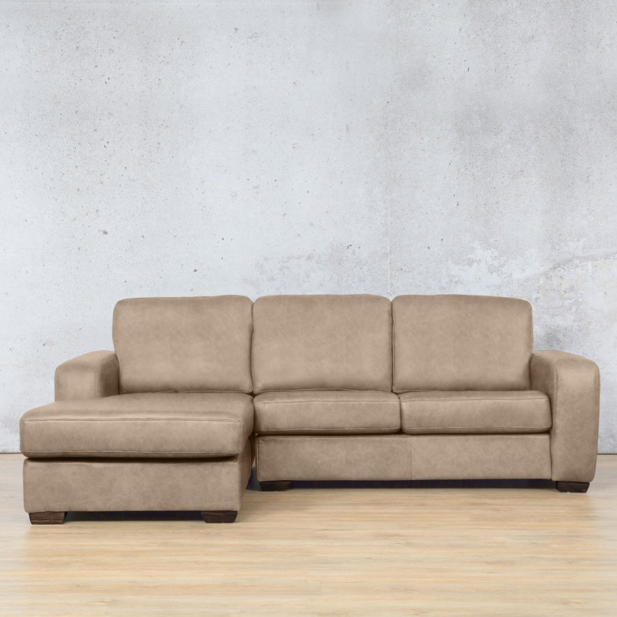Stanford Leather Sofa Chaise - LHF