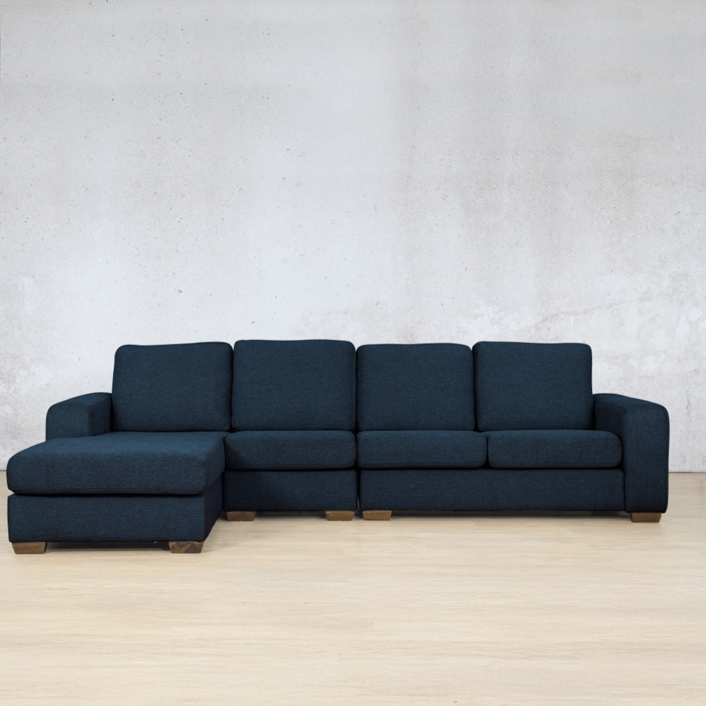 Stanford 4 Seater Fabric L Shape Couch - Chaise - LHF
