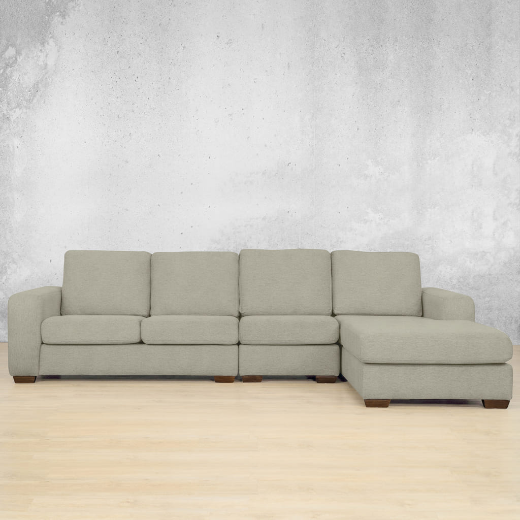 Stanford Fabric Modular Sofa Chaise - RHF Fabric Sectional Leather Gallery Kenya Beige