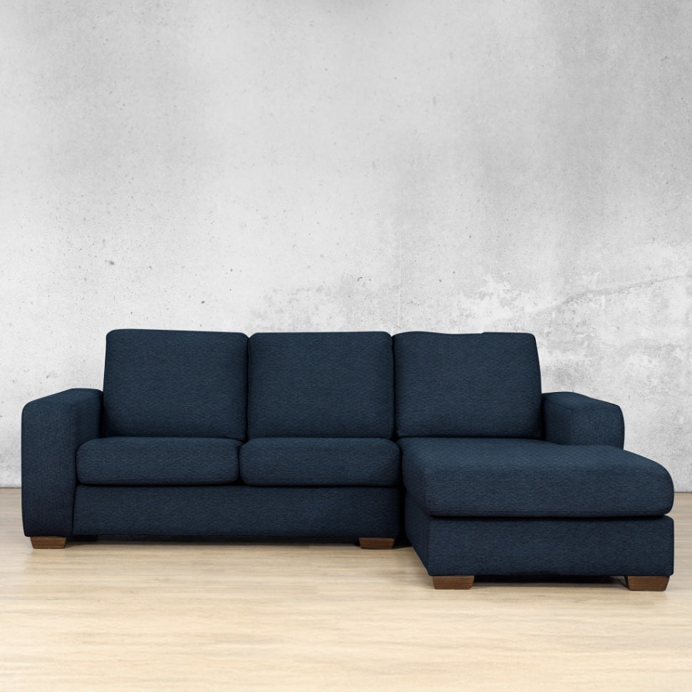 stanford Fabric chaise sectional 3 Seater - rhf - kenya navy blue