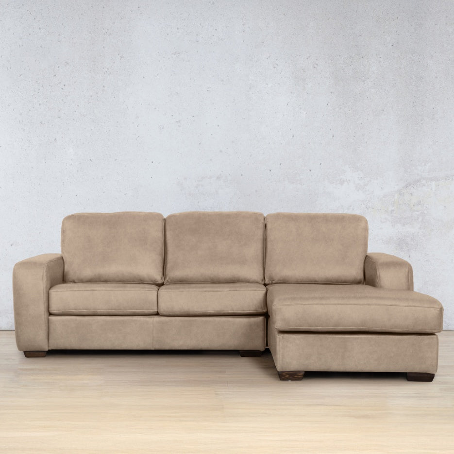 Stanford Leather Sofa Chaise - RHF