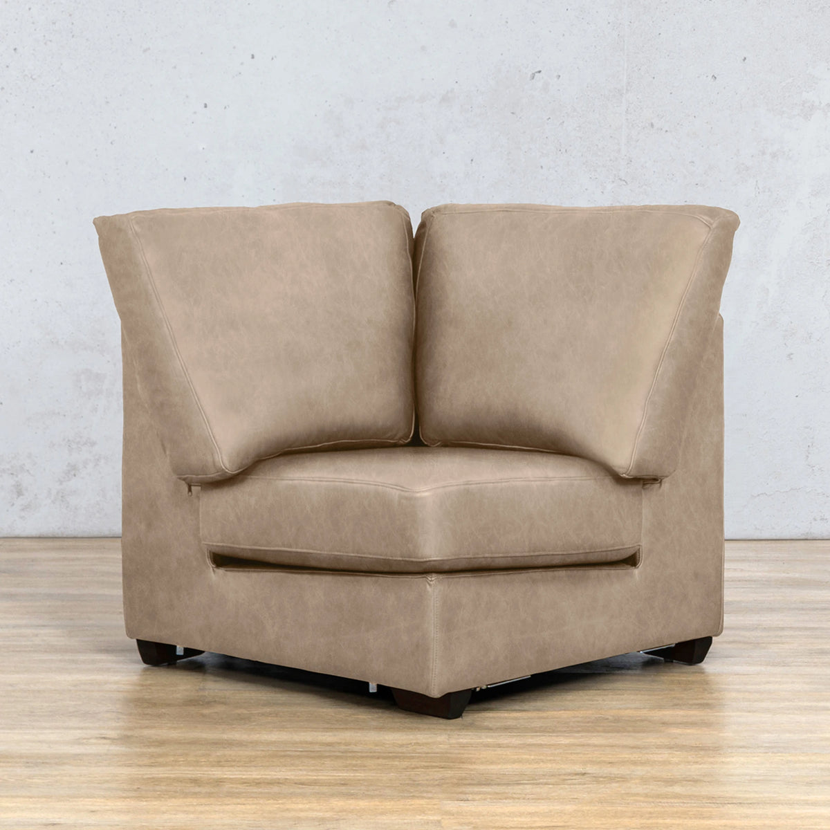 stanford corner leather sofa almond