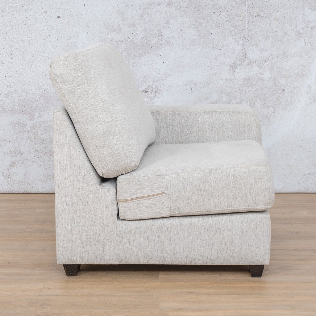 Stanford Fabric 1 Seater Left Arm Leather Gallery