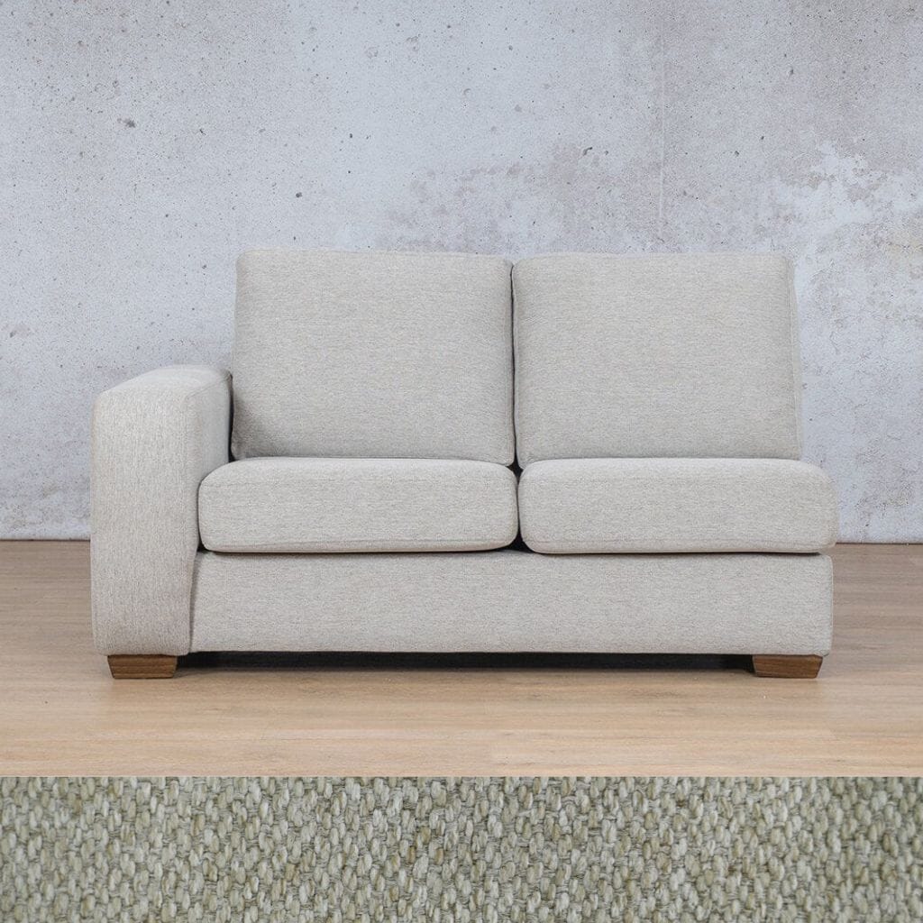 Stanford Fabric 2 Seater LHF Fabric Sofa Leather Gallery Kenya Beige 