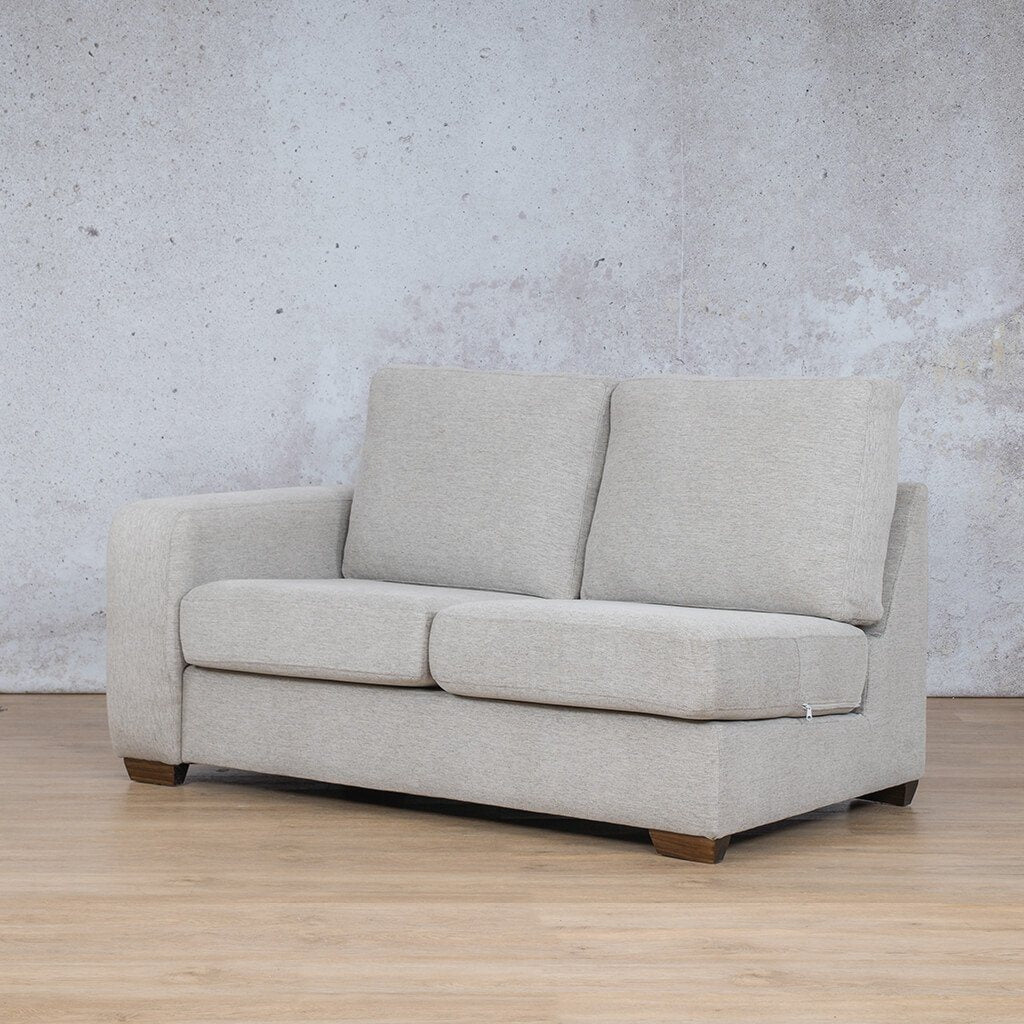 Stanford Fabric 2 Seater Right Arm Leather Gallery