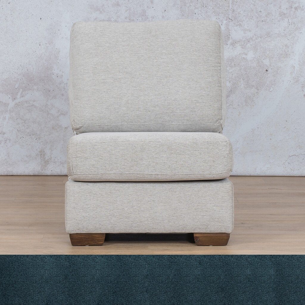 Stanford Fabric Armless Chair Leather Gallery Air Force Blue