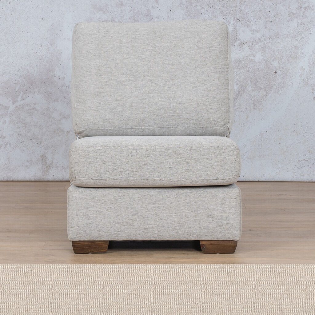 Stanford Fabric Armless Chair Leather Gallery Oyster