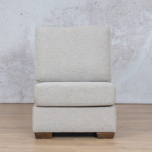 Stanford Fabric Armless Chair Leather Gallery Pebble
