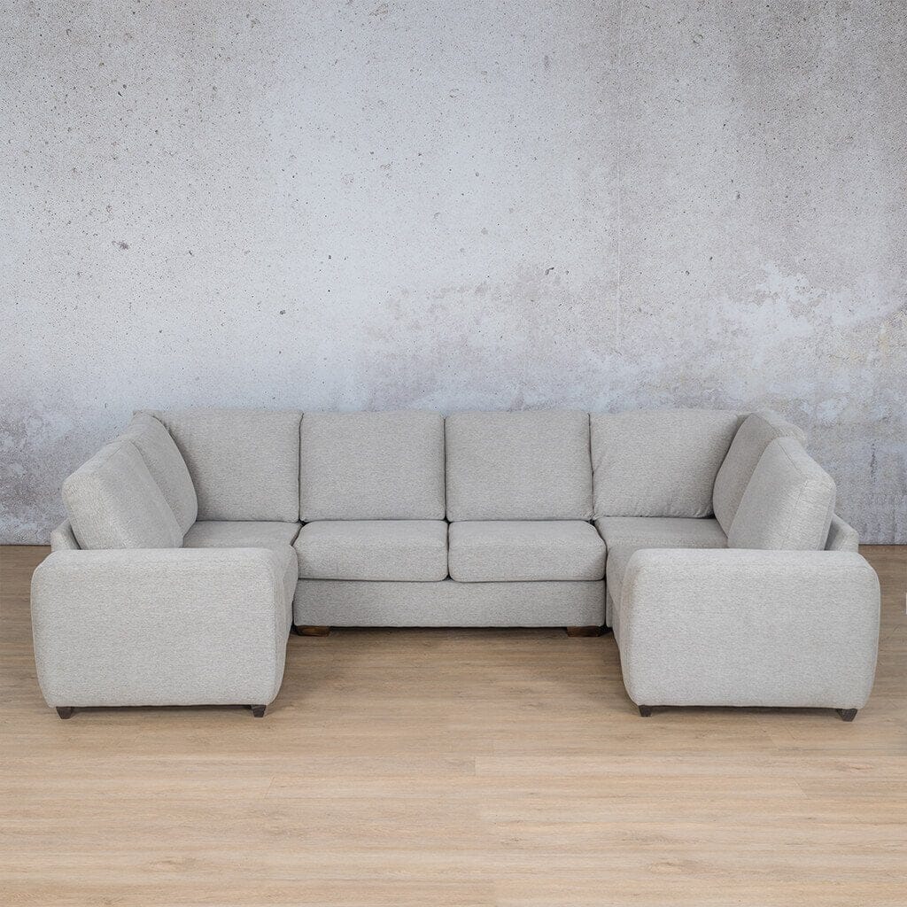 Stanford Fabric U-Sofa Fabric Sofa Leather Gallery Pebble