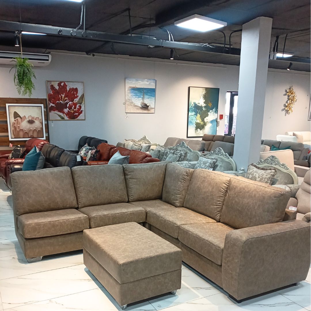 Stanford L-Sectional - Bedlam Taupe - Warehouse Clearance
