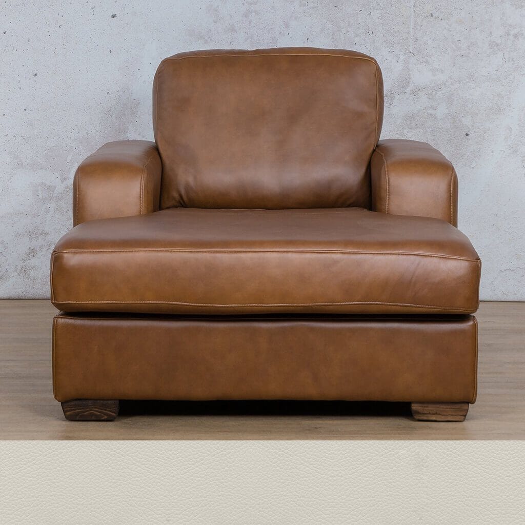 Stanford Leather 2 Arm Chaise Leather Corner Sofa Leather Gallery Urban White Full Foam