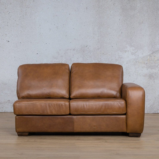 Stanford Leather 2 Seater RHF Leather Sofa Leather Gallery Czar Pecan 