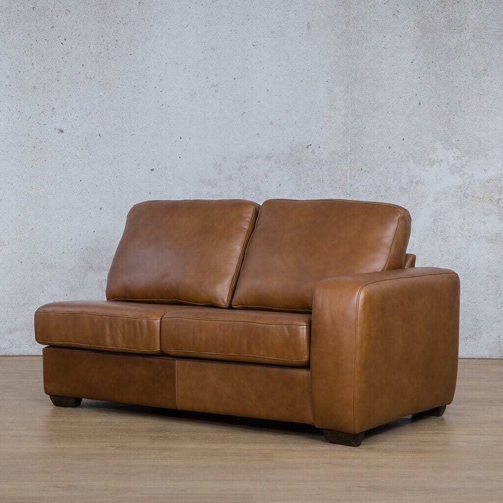 Stanford Leather 2 Seater RHF Leather Sofa Leather Gallery Czar Pecan