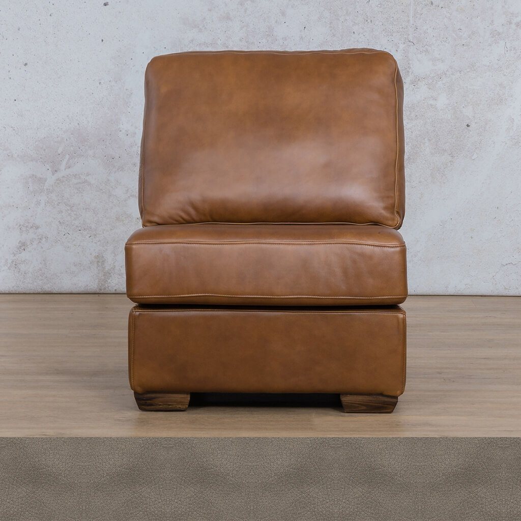 Stanford Leather Armless Chair Leather Gallery Flux Grey 