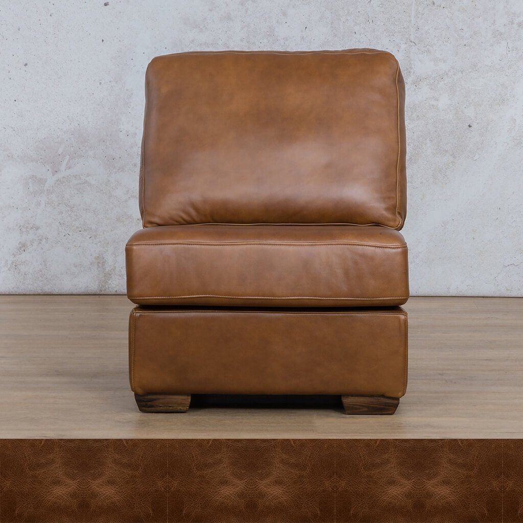 Stanford Leather Armless Chair Leather Gallery Royal Cognac 