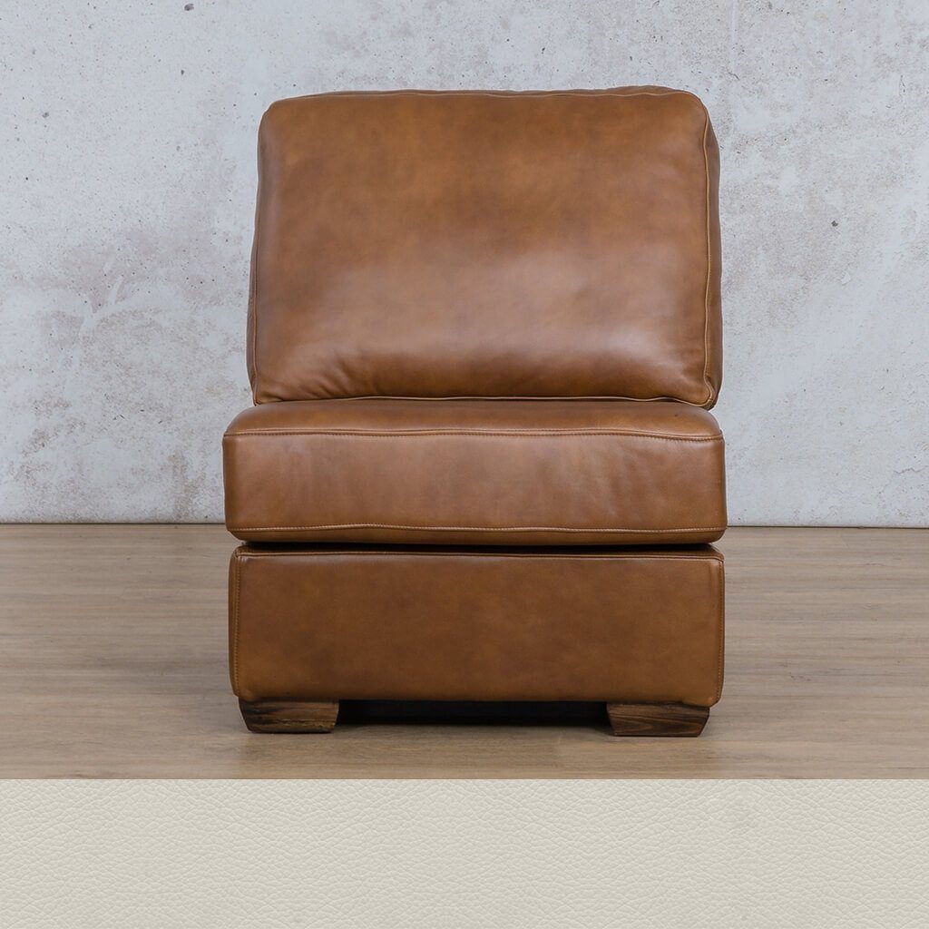 Stanford Leather Armless Chair Leather Gallery Urban White 