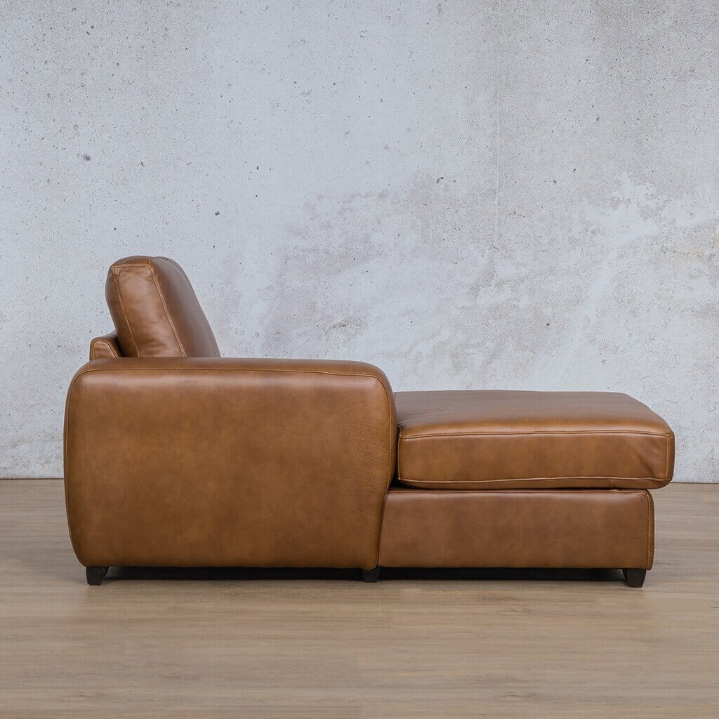Stanford Leather Chaise LHF Leather Corner Sofa Leather Gallery Czar Pecan