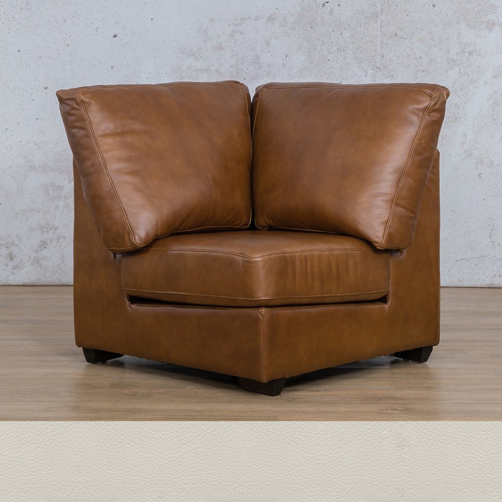 Stanford Leather Corner Leather Gallery Urban White  
