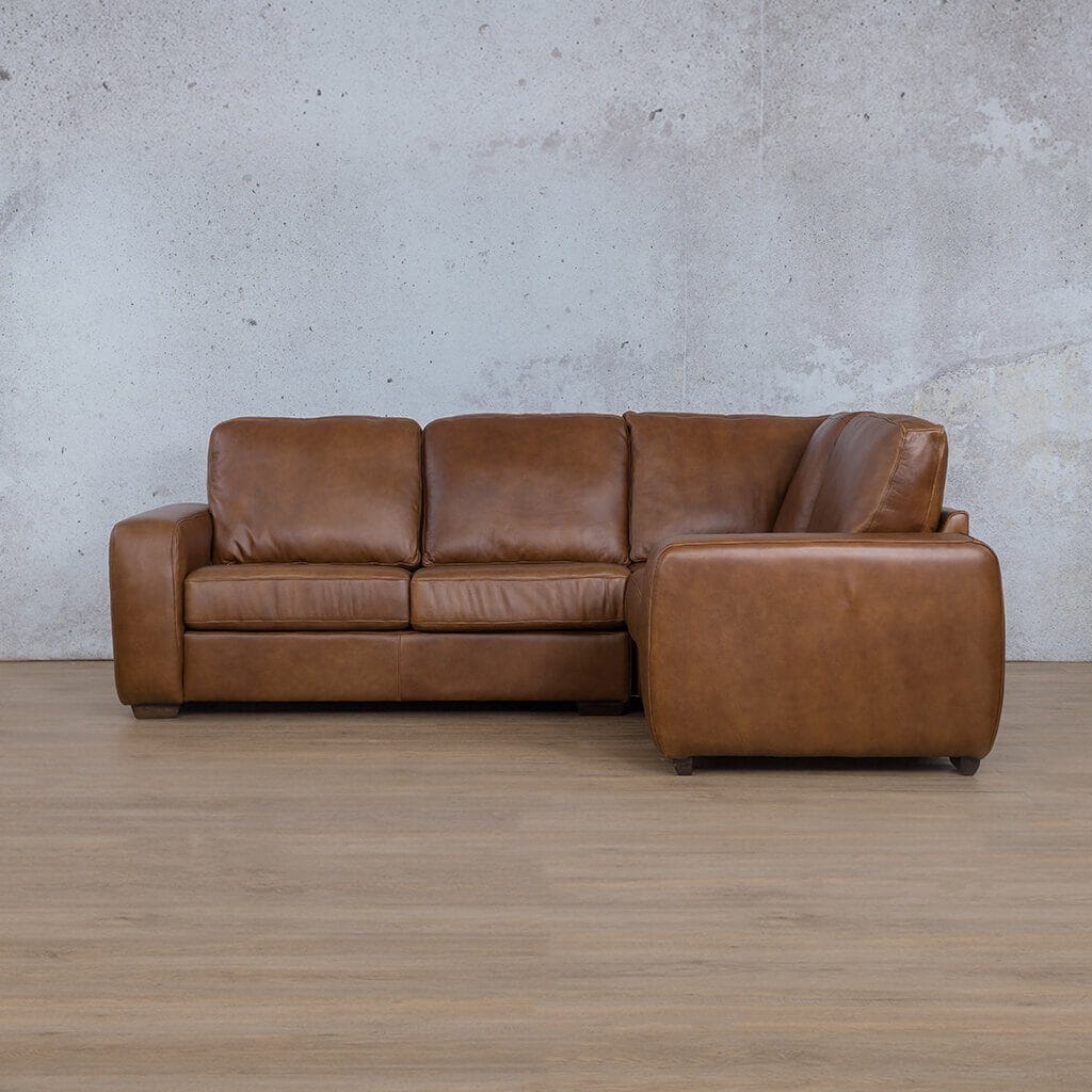 Stanford Leather L-Sectional 4 Seater - RHF Leather Sectional Leather Gallery