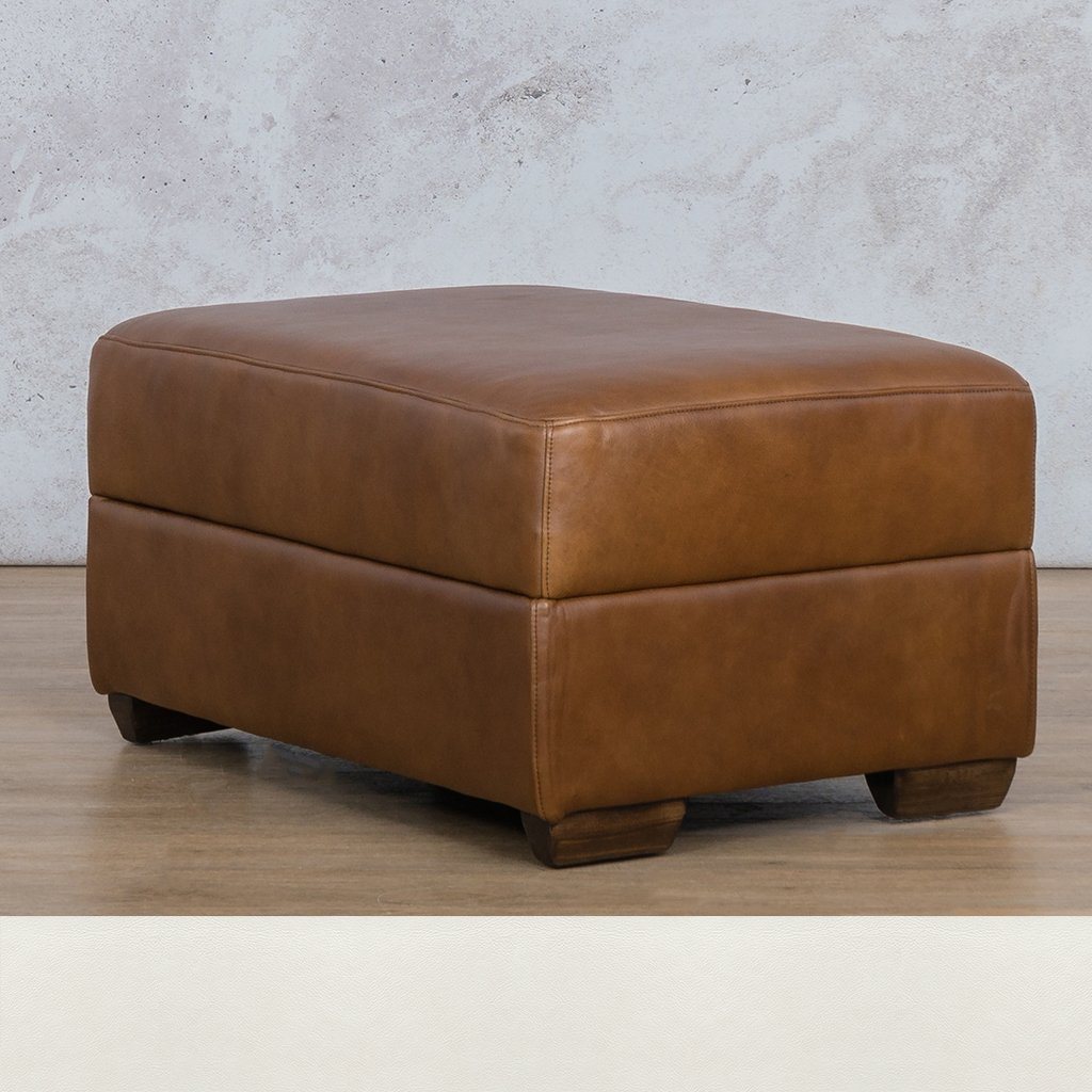 Stanford Leather Ottoman Leather Sofa Leather Gallery Czar White 