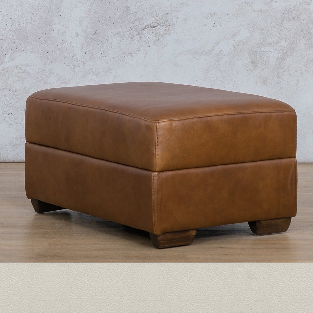 Stanford Leather Ottoman Leather Sofa Leather Gallery Urban White 