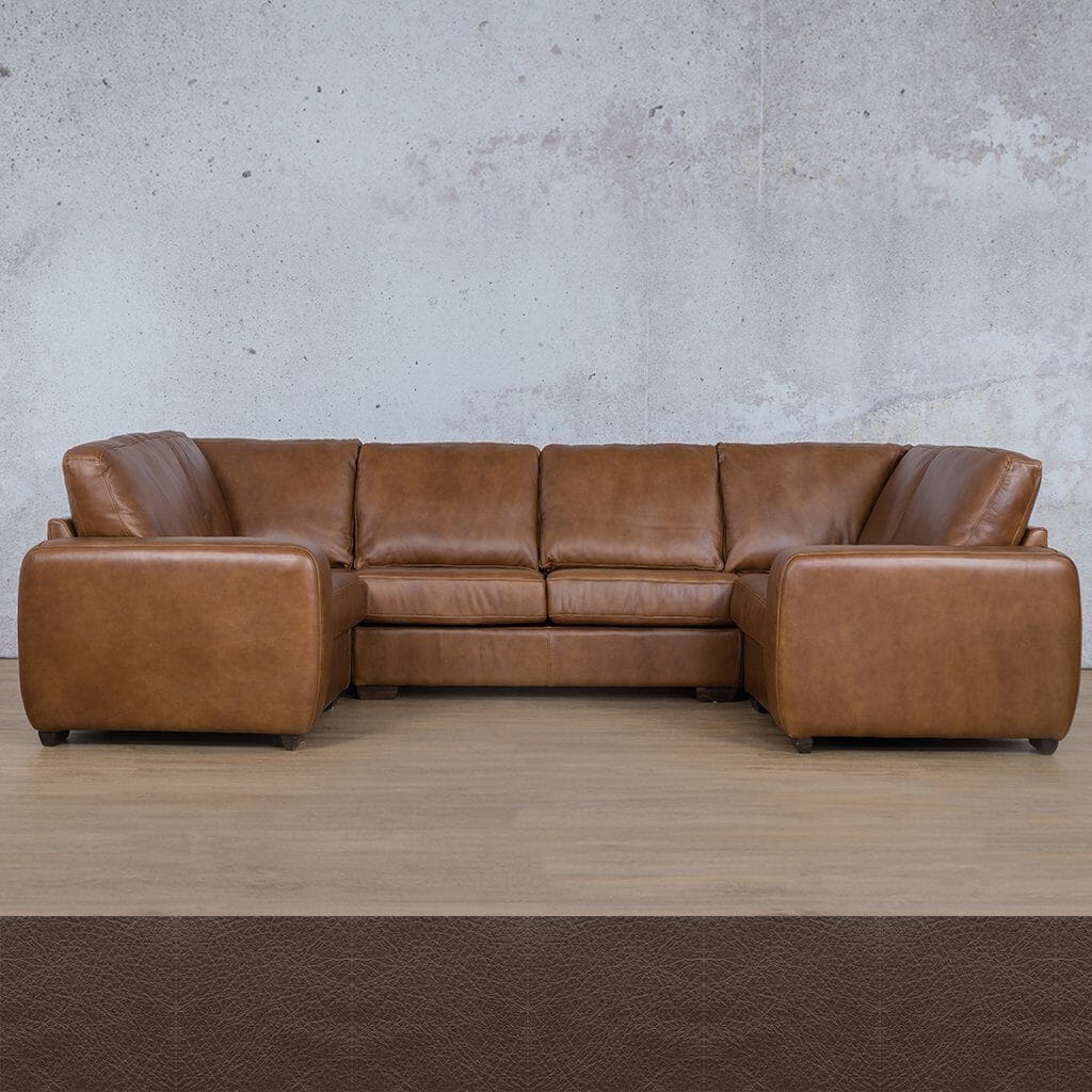 Stanford Leather U-Sofa Leather Sectional Leather Gallery Country Ox Blood