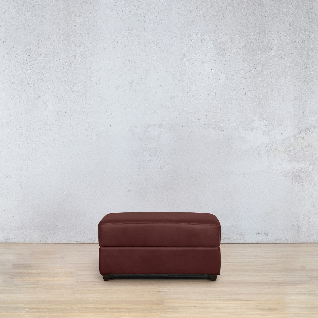 Stanford Leather Ottoman