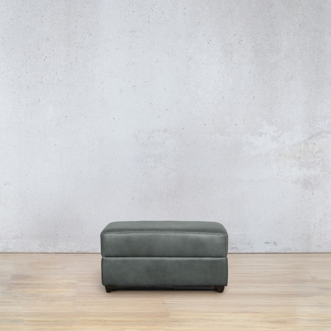 Stanford Leather Ottoman