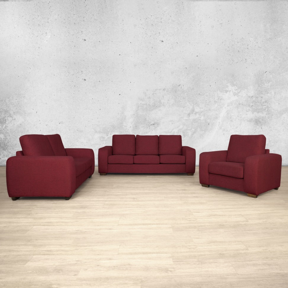 stanford Fabric suite 3_2_1 fabric sofa deep cherry