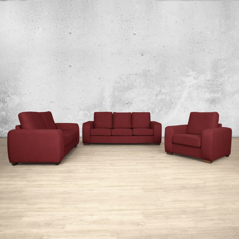 stanford Fabric suite 3 + 2 + 1 fabric sofa kenya red