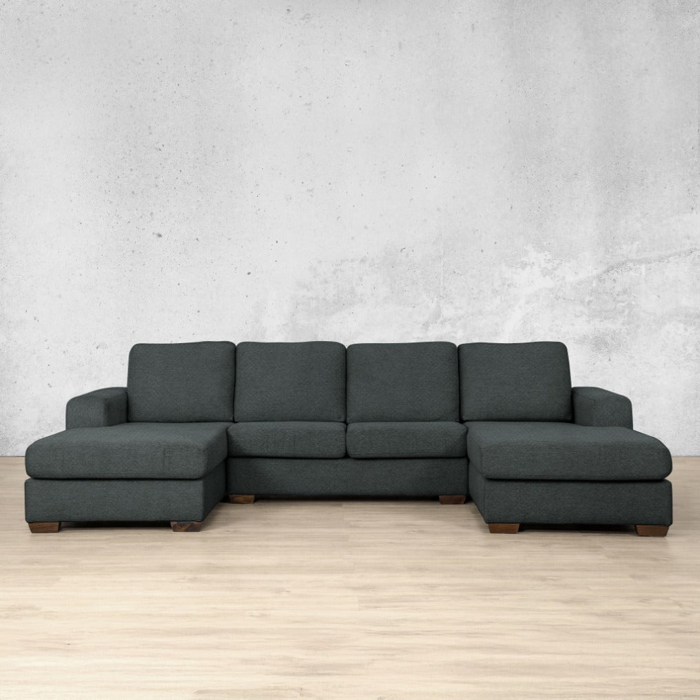 stanford Fabric u chaise sectional kenya charcoal 