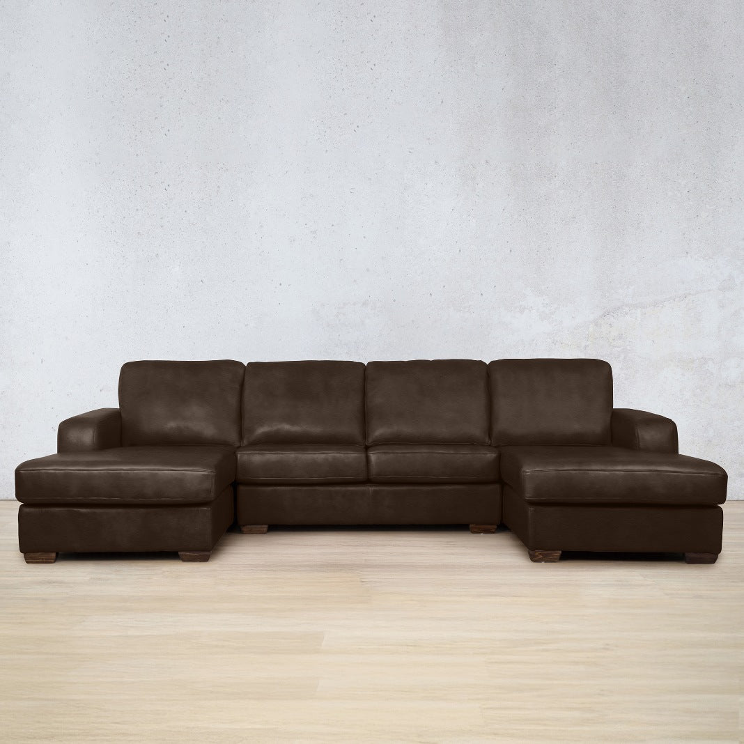 stanford Leather u chaise sectional leather sofa czar ox blood