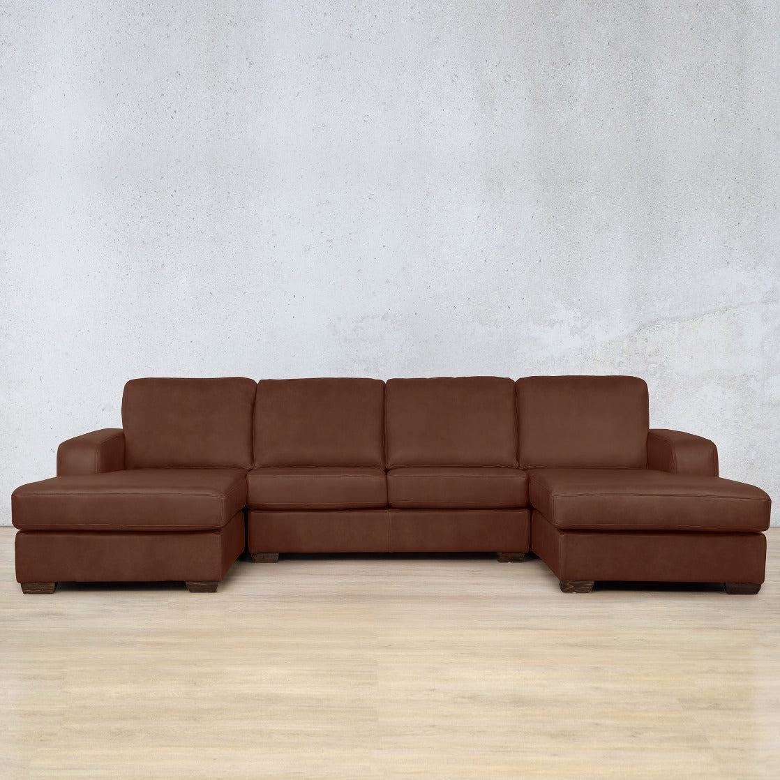 stanford u chaise sectional leather sofa royal saddle